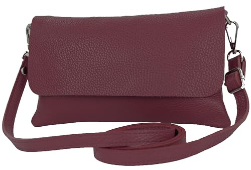 modamoda de T226 Damen Leder Clutch Umhängetasche Abendtasche Small handmade in Italy