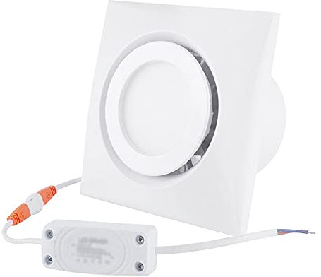 Ventilador de escape silencioso para el hogar de 4 '' Ventilación de la campana de la cocina para el extractor de aire de la pared de la ventana del techo del baño con ventilador de luz LED