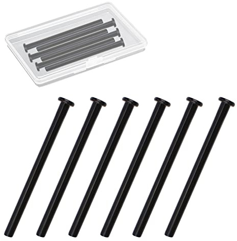 INCREWAY Perni per cerniere di porte, 6pcs cerniere residenziali, stile moderno, nero, 9cm/3.54inch