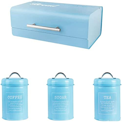 ABGRC Cocina Panera Panera de Metal, panera de Gran Capacidad, Caja de Almacenamiento Multifuncional para máscara de cosméticos de Aperitivos, contenedor de Almacenamiento de Pan Decoración