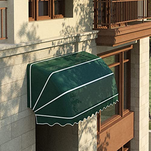 Vordach für Haustür Manuell Einziehbare Markise, Outdoor Sun Shade Einstellbare Fenster Türen Sun Shade Shelter Cover, UV-Schutz Wasserdicht Polyester-Gewebe Vordach Im Französischen Stil ( Size : L 1