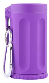 Collic Aschenbecher, Tragbarer Mini -Aschenbecher -Kunststoff -Aschenbecher -Aschenbecher Mit Keycim Freien Im Freien Im Freien Mit Aschenbechetray Mit 3,5 Cm7 Cm, Leicht Zu Reinigen./Lila