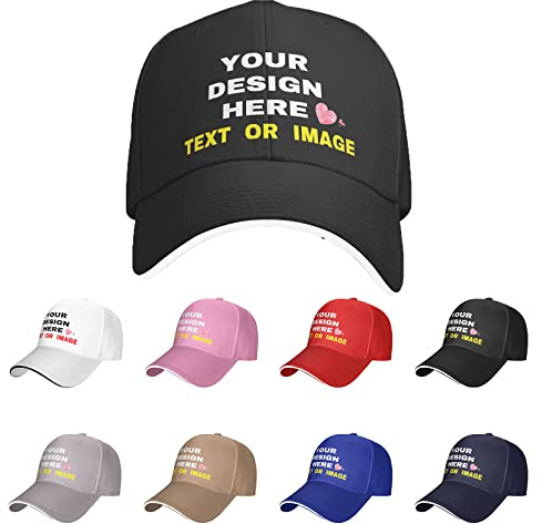 Lawenp Benutzerdefinierte Trucker-Mütze Sandwich-Mütze Entwerfen Sie Ihre eigene Klassische Herren-Damen-Baseballkappe, fügen Sie Ihr eigenes Bild/Text/Logo hinzu