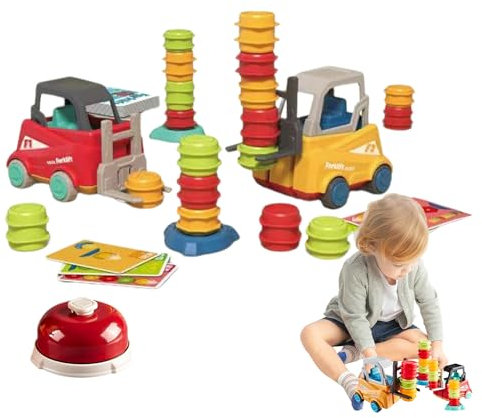 Lambo Giocattolo di sollevamento della, giocattolo del carrello elevatore, gioco di impilamento di trasporto del carrello elevatore, attività di apprendimento educative per ragazzi e ragazze