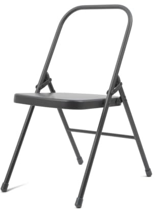 Bodhi Chaise de Yoga Pliante | Auxiliaire pour Étirement et Rotation | Stable et Robuste | Pour Yoga Iyengar à la Maison | En Métal