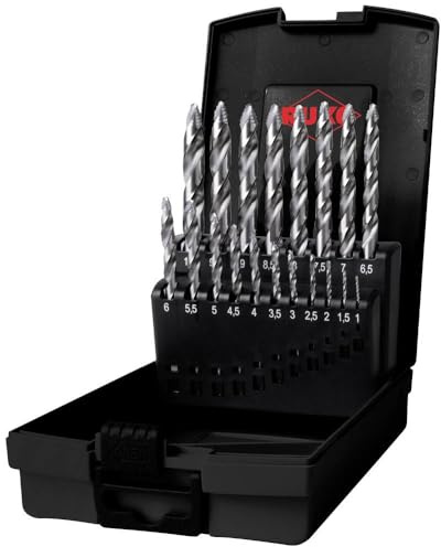 ULTIMATECUT Spiralbohrer-Satz DIN 338 Typ FLOWSTEP® HSS - 19-tlg. (Kunststoffkassette)