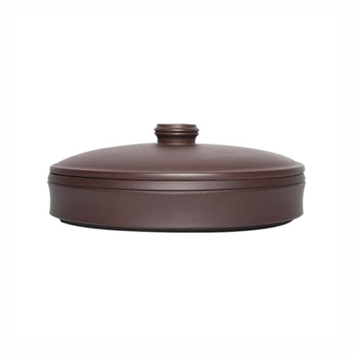 PJFJFP Barattolo per Torta di tè in Latta per tè, Barattolo di tè in Argilla Viola, Scatola da tè Piatta, Scatola da tè Divisa, Barattolo da Cucina in lattina da tè Piatta