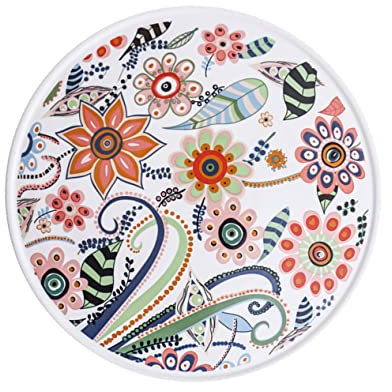 CONGARTENO 1pezzi Piatto in Ceramica Per Pane Piatto Semplice Per Dessert Vassoio Per Biscotti Utilizzo Versatile Per Pane e Torte