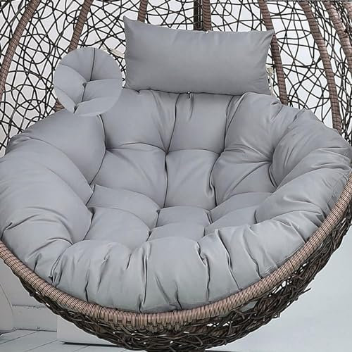 Ersatz-Sitzpolster für Hängesessel, weich und bequem, für Gartenschaukelstuhl, Terrasse, Weidenkorb, Hängematte, Stuhl, dickes Kissen für Outdoor-Rattan-Möbel