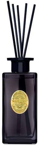 M&SENSE 300ml Diffuseur Parfum Maison|Bois de Santal Vanille Diffuseur de Parfum avec 7 Bâtonnets|Parfum D'intérieur De pour Salle de Bain,Chambre,Salon|Reed Diffuser