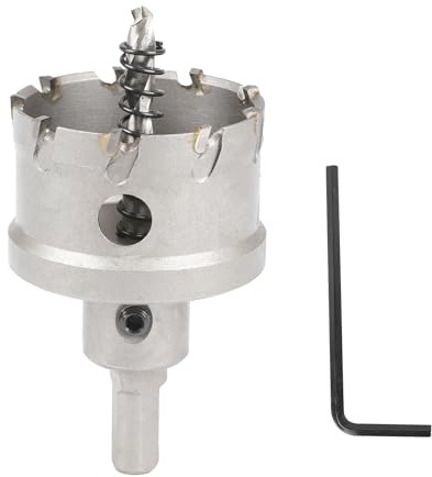 SUQIN 32 mm Hålsåg Hårdmetallborr,TCT Borrhålsågar Med Pilotborrar,Metallhålsågs För Rostfri Stålplåt, Metall, Legering, Järn, Trä (32 mm)