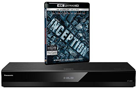 MULTIREGION Blu-ray Player Compatible with Panasonic DP-UB820 MultiRegion Blu-ray Region A, B & C - DVD Regions 1-8 - Bundle Including Inception 4K UHD Disc