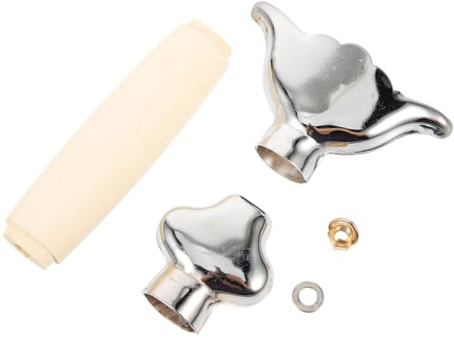 Gatuida Schwertgriff aus Holz mit Metall handschutz Austauschbarer Taichi schwertgriff Rutschfestes Griffzubehör für Kampfkünste Einfach zu Montieren Langlebig und Elegant Gestaltet