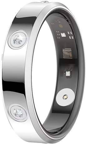 Bague intelligente Vyyrizq pour femmes en or rose argentée, bague intelligente pour hommes, bague de fitness, bague de santé, bague de suivi, bijou, tracker de sommeil, moniteur de fréquence cardiaque