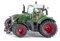 siku 3285, Fendt 724 Vario Traktor, 1:32, Metall/Kunststoff, Grün, Achsschenkellenkung und Kupplung