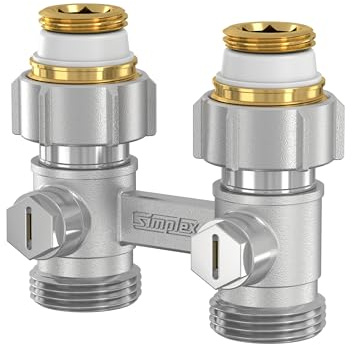 Simplex Module de raccordement droit HB EXCLUSIV D1/50 pour radiateur à robinetterie intégrée à raccord femelle Rp1/2 - F10010