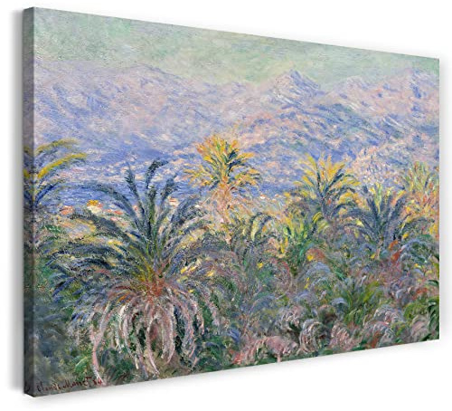 Leinwand (80x60cm): Claude Monet - Palmen in Bordighera (1884)