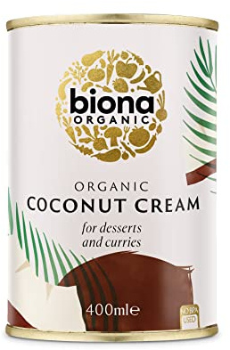 Biona Organic Coconut Cream, 400 ml (Pack of 6)