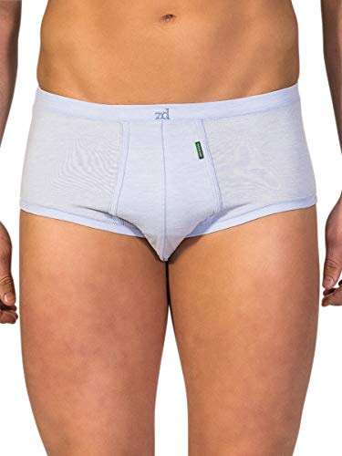 ZD ZERO DEFECTS Slip ouvert senior - Coton égyptien - Couleur bleu indigo - Tailles disponibles (S à 7XL) - Grandes tailles disponibles, bleu ciel, XXL