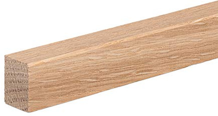 Vorsatzleiste Deck- Abschluss- Sockelleiste Eiche ROH 20x15x2300mm [SPARPAKET] (5 Stück (11,5lfm))