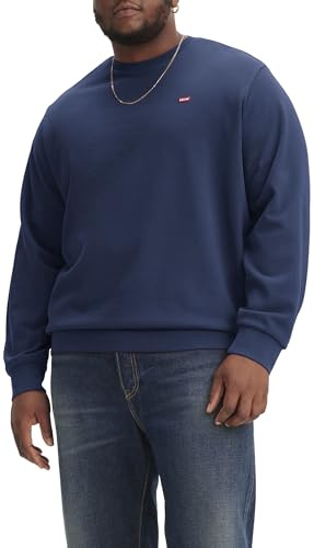 Levi's Big & Tall Original Housemark Crew Sweatshirt herr, Blue, 5XL