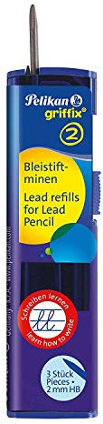 Pelikan B1R Griffix Refills Bleistiftminen Packung mit 3 Minen, Breite, 2 mm (5)