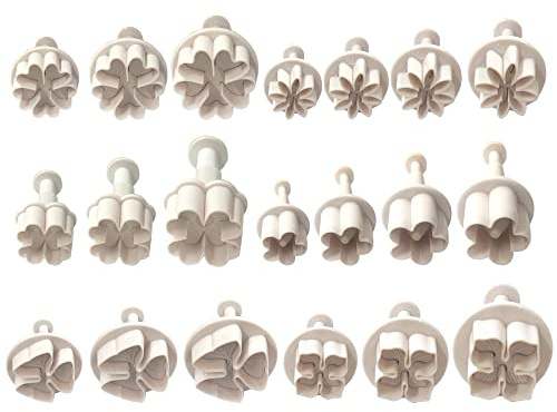 Cookie Cutters Plunger Cutter Cake Decorating Supplies Fondant Molds White Daisy Hydrangea Five-petaled Flowers Lucky Grass Four-petaled Flowers Love Five-petaled