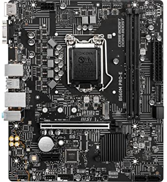 MSI B560M Pro-E ProSeries mATX Motherboard, Intel Core 11th/10th Gen Socket LGA 1200, DDR4, PCIe 4, M.2, USB 3.2, Gbps LAN