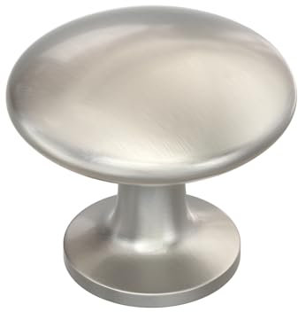 LONTAN 15 Pack Brushed Nickel Door Knobs Drawer Knobs for Kitchen Door Cabinet Pulls Zinc Alloy Kitchen Cupboard Furniture