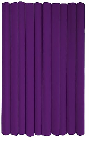 Interdruk - Crepe Paper Rolls for Kids, DIY and Decorations - Pack of 10 Reels (50cm x 200cm, 28g/m2) - 13 Purple