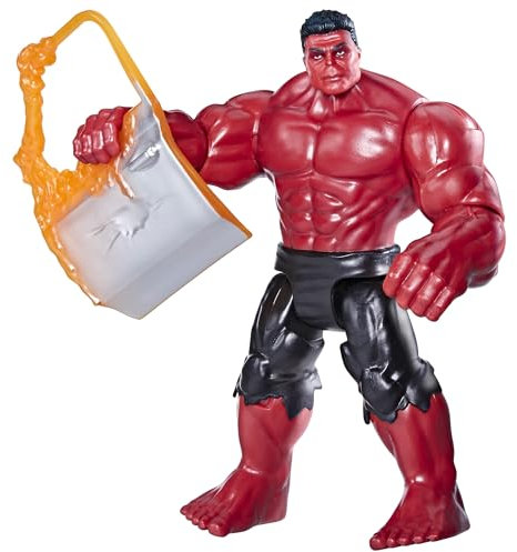 Hasbro Marvel Avengers, Epic Hero Series, Action Figure di Hulk Rosso Ispirata a Captain America: Brave New World, Colore, G0072