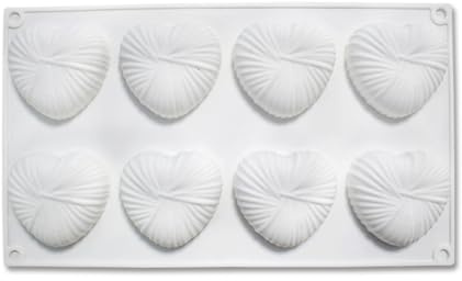 mostsom Silikonform zum Backen, Muffinform, Silikon, Cupcake-Form, antihaftbeschichtet, für Muffin-Kuchen, Brot, Torte, Backen (Herz E, 30 x 17 x 2 cm)