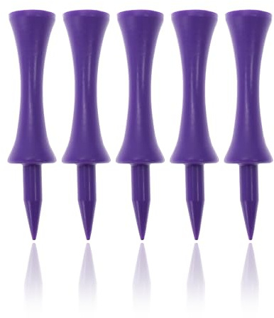ECADDIE Castle - Tee da golf in plastica, 59 mm, confezione da 100, colore: Viola