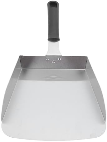 Grande Cuillère à Plancha, en Acier Inoxydable pour Griller les Aliments, Pelle à Nourriture, Spatule à Hamburger, Barbecue, Cuillère à Nourriture pour Sautés et Plaques à Dessus