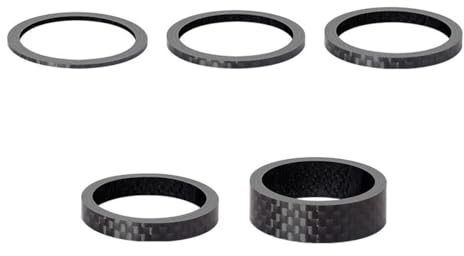 HOUSON 5PCS Fahrrad Ahead Vorbau Spacer, Fahrrad Lenker Spacer Bike Headset Spacers Abstandshalter Vorbau Distanzringe 1mm/2mm/3mm/5mm/10mm