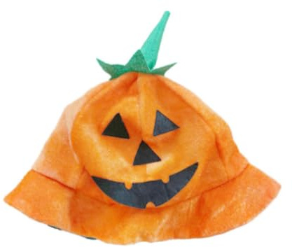JBINNGROUSE Halloween-Kürbis-Hut, Halloween-Hut, Orange, One size