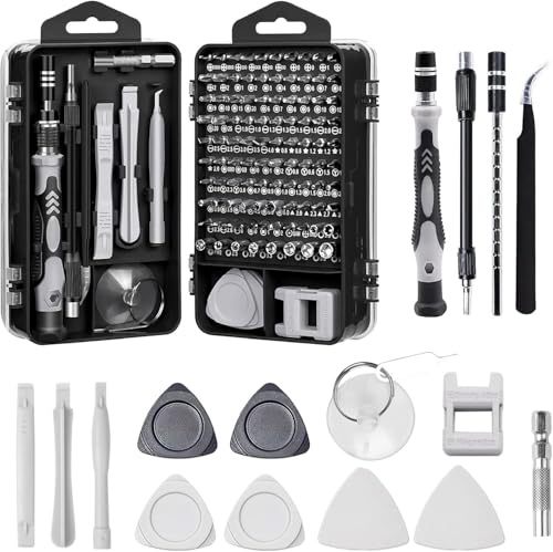 HOHXEN 115 in 1 Precision Screwdriver Set, Small Screwdriver Bit Set, Tool Kit for DIY Electronic Repairs, Laptop, iPhone, Computer, MacBook, Micro PC, PS4, Nintendo, Watch, Gifts for Men