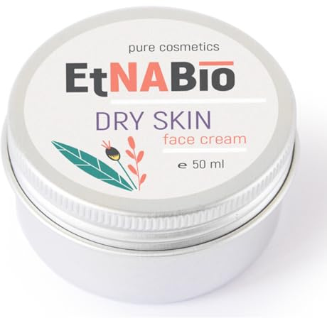 ELEK EtnaBIO Gesichtscreme & Nackencreme mit Mangoöl 50ml Trockene Haut | Gesichtspflege - für reife Haut - Feuchtigkeitscreme - Tagescreme - Nachtcreme - Naturkosmetik Sheabutter Vitamin E