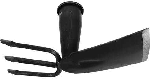 Hemobllo Outil De Jardinage Acier Au pour Désherbage Et Ameublissement Houe Et Râteau à Main sans Manche Léger Et Ergonomique pour Entretien De Jardin Et Plantation