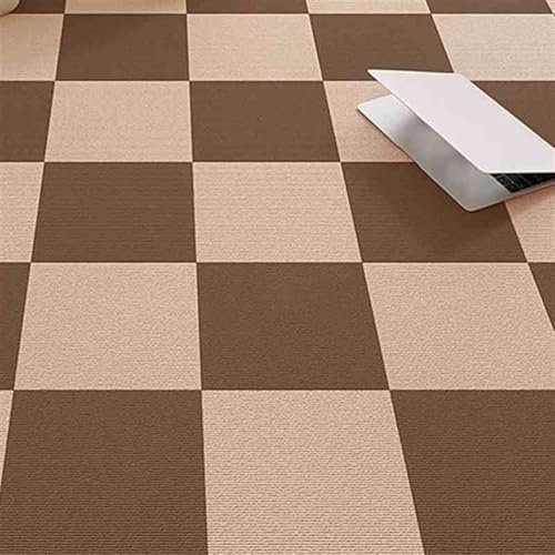 Cooalinar Selbstklebende Teppichfliesen,Teppichfliesen Weich,Bodenbelag aus Nadelfilz,Teppichfliesen FüR Den Boden,Zuschneidbar,Anti-Rutsch,Washable,Für Büro Schlafzimmer Wohnzimmer Badezimmer