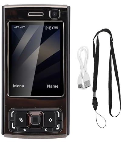 XUMIUZIY Unlocked Slider 2G Mobiltelefon Dual SIM GSM -Handy mit 2,0 -Zoll -HD -Bildschirm 1000 -mAh Batterie Lautsprecher MP3 MP4 Player FM Radio für Einfachen Betrieb (Black)