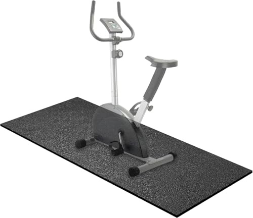MAXVINI Faltbare Bodenschutzmatte Fitness Unterlegmatte für Fitnessgeräte, 140cmx65cm/160x75cm/180x80cm,6mm Dicke Hohe Dichte PVC Bodenmatte Fitnessgeräte für Laufbänd, gym, Heimtrainer, Rollentrainer