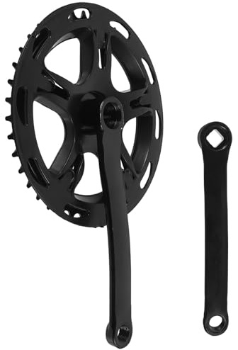 CALLARON Set Guarnitura Bici da Corsa 40 Denti Braccio Pedivella Foro Quadrato Nero, Accessori per Bici Robusti, Sostituzione Componenti Trasmissione per Ciclisti Sportivi