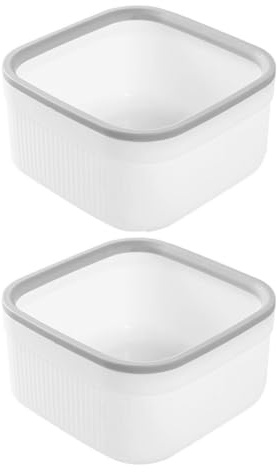 Yardwe Bote de Basura de Escritorio sin Tapa, Mini Papelera de Color Claro 2 Piezas, Compacta y Abierta para Oficina y Hogar, Cubo de Basura Multifuncional para Mesa, Almacenamiento