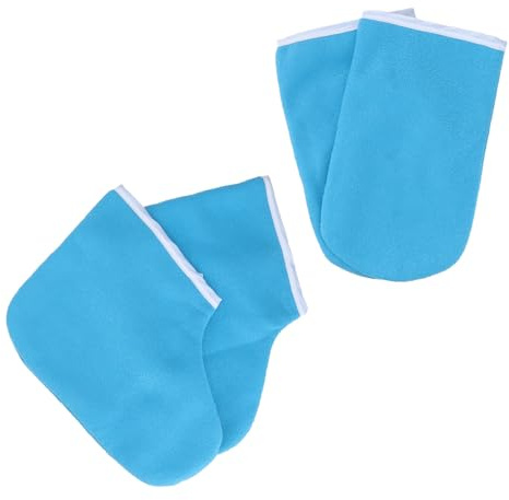 Kit de Terapia de Parafina para Manos y Pies, Algodón Azul, 1 Juego | Uso Doméstico o Salón Profesional, Fácil de Poner, Conserva el Calor, Maximiza la Absorción de Humedad