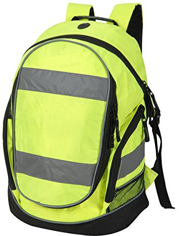 Rucksack in gut sichtbarem Neongelb