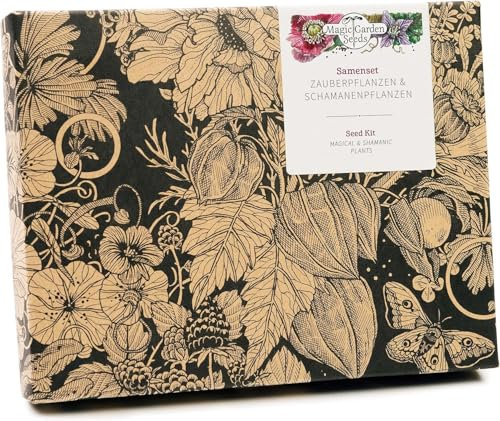 Magic Garden Seeds - Zauber- & Schamanenpflanzen - Samen Geschenk Set mit 5 magischen Kräutern für Magie im Garten - Kräuter Anzuchtset mit Alraune, Bauerntabak, Salbei, Bilsenkraut und Habichtskraut