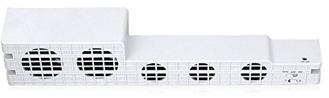 OSTENT 5-Fan Super Turbo Temperature Control Cooling Fan Cooler Heat Exhauster for Sony PS4 Pro Console Color White