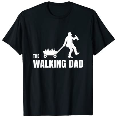 THE WALKING DAD - Lustiges Bier Bollerwagen Vatertag T-Shirt