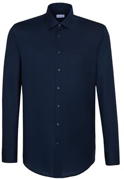 Chemise business homme Seidensticker - coupe classique - sans repassage - col Kent - manches longues - 100 % coton